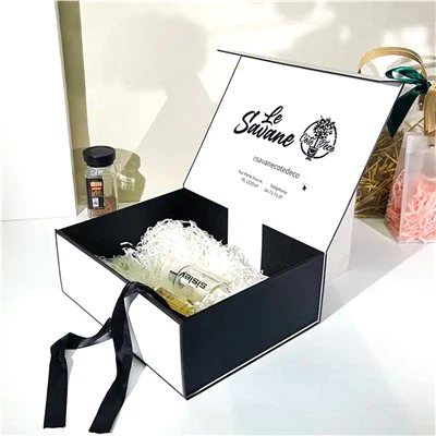 Scatola di imballaggio riutilizzabile con confezione regalo colorata personalizzata